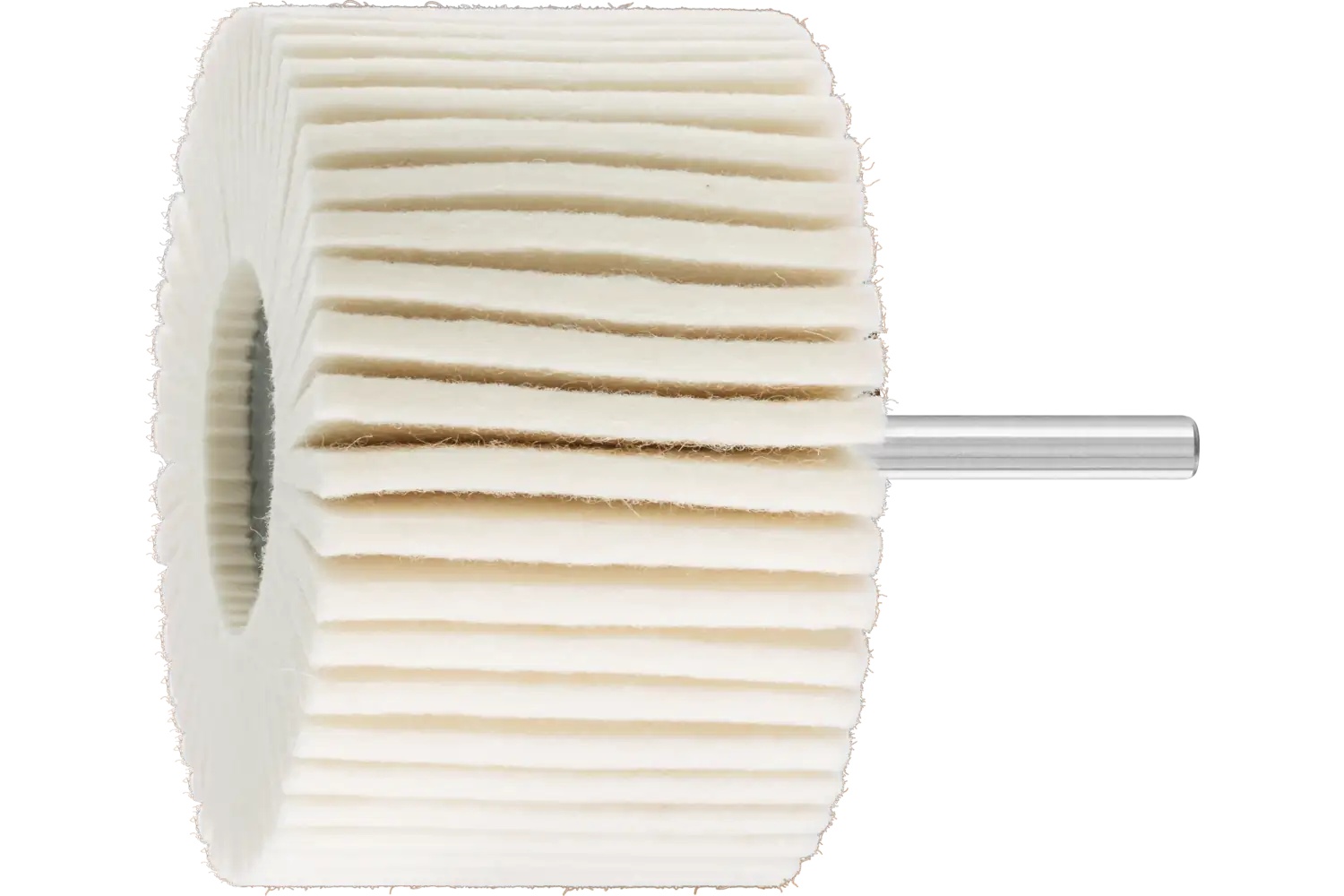 Picture of Pferd Mounted Felt Flap Wheel, 3" X 2, Soft Grade, 1/4" Shank